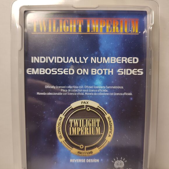 Twilight Imperium Limited Edition Embossed Coin Double Sided Collectible Badge - Picture 2 of 3